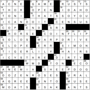 Today's Crossword Answers - WinPuzzles