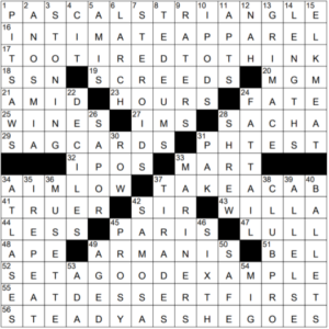 Today's Crossword Answers - WinPuzzles