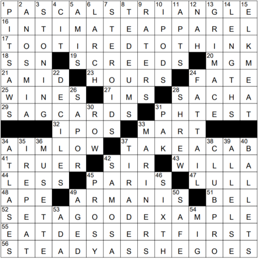 8 Jan 22, Saturday, NY Times Crossword Answers by Freddie Cheng