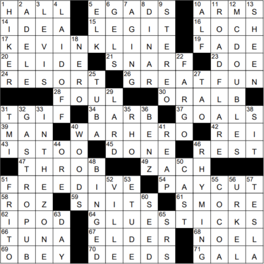12 Jan 22, Wednesday, NY Times Crossword Answers by Adam Aaronson