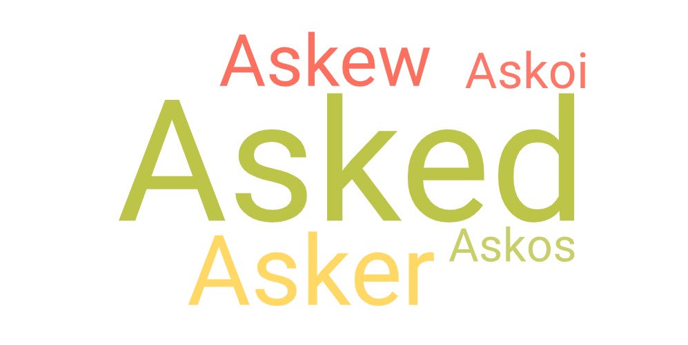 most common 5 letter words starting with ask